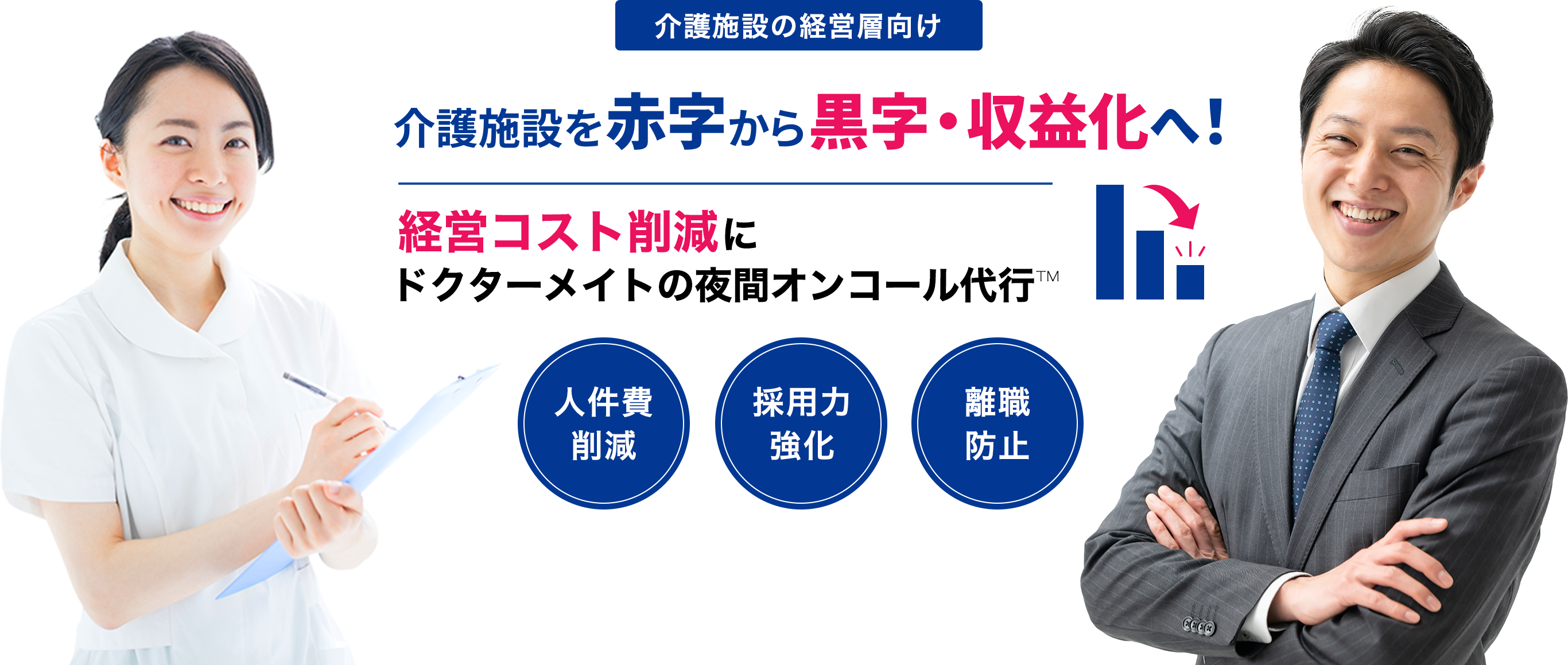 介護施設の赤字経営からの脱却！経営コスト削減にドクターメイトの夜間オンコール代行™️