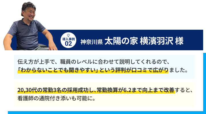 導入実績02: 神奈川県  太陽の家 横濱羽沢 様